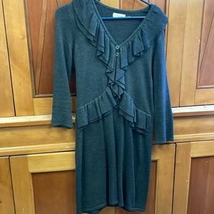 Calvin Klein woven dress dark grey